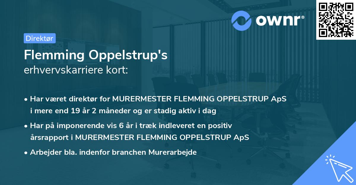 Flemming Oppelstrup's erhvervskarriere kort