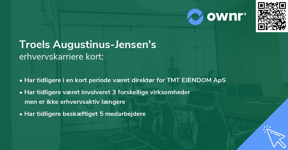 Troels Augustinus-Jensen's erhvervskarriere kort