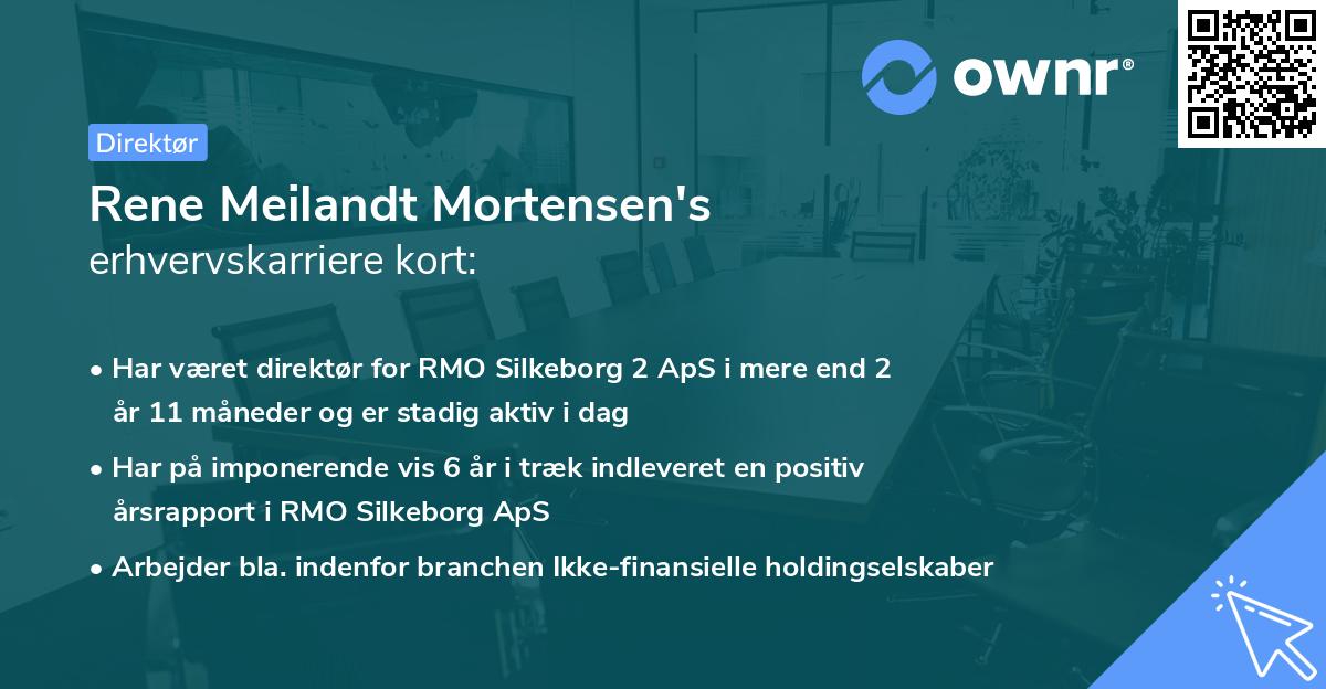 Rene Meilandt Mortensen's erhvervskarriere kort