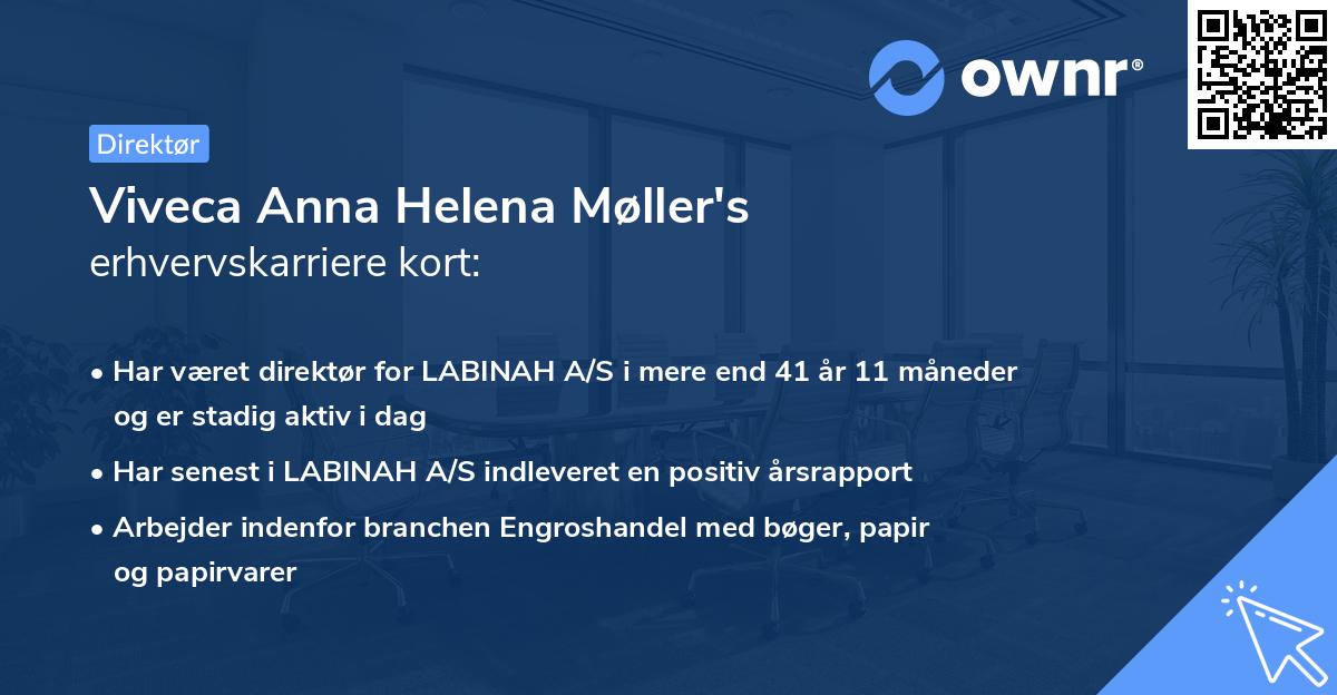 Viveca Anna Helena Møller's erhvervskarriere kort