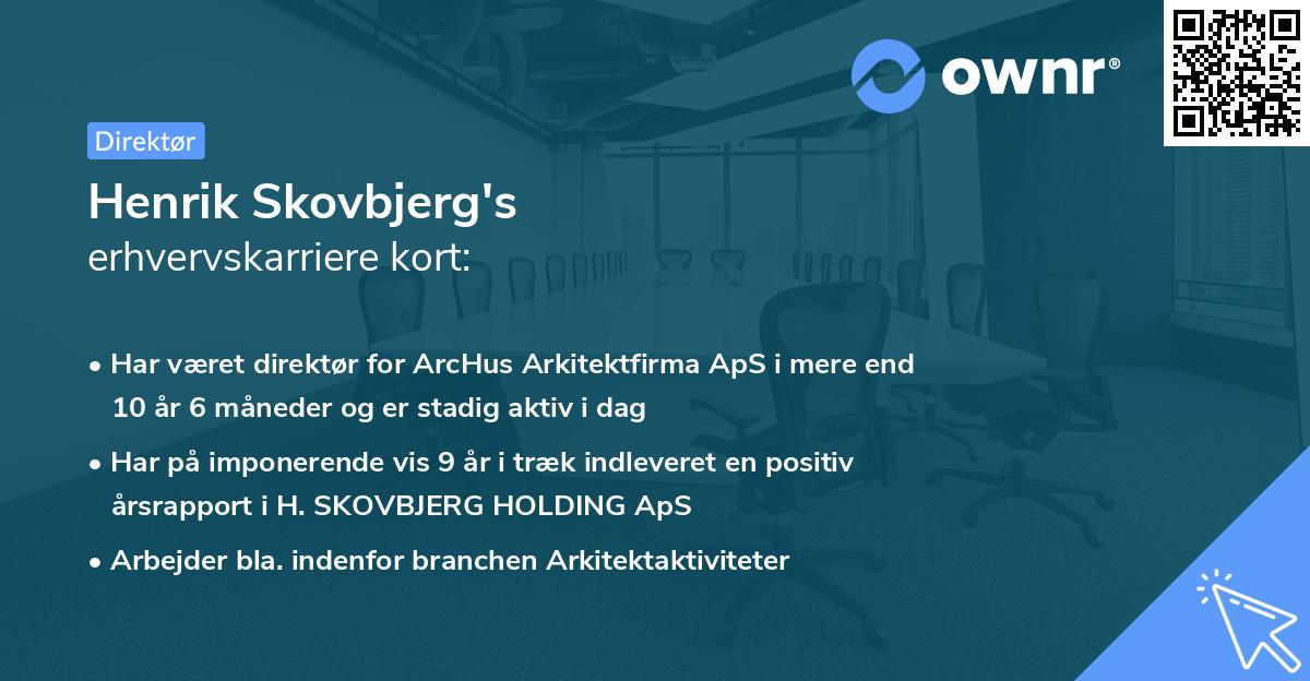 Henrik Skovbjerg's erhvervskarriere kort