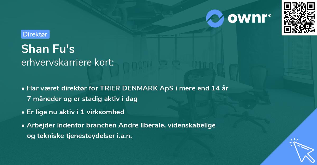 Shan Fu's erhvervskarriere kort