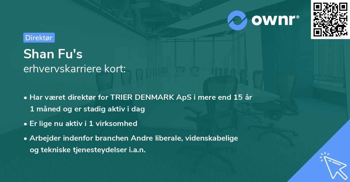 Shan Fu's erhvervskarriere kort