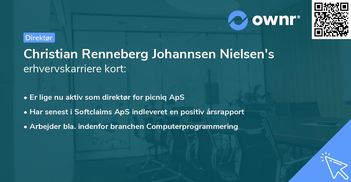 Christian Renneberg Johannsen Nielsen's erhvervskarriere kort