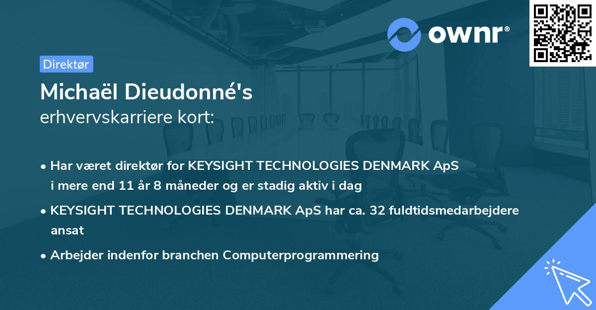 Michaël Dieudonné's erhvervskarriere kort