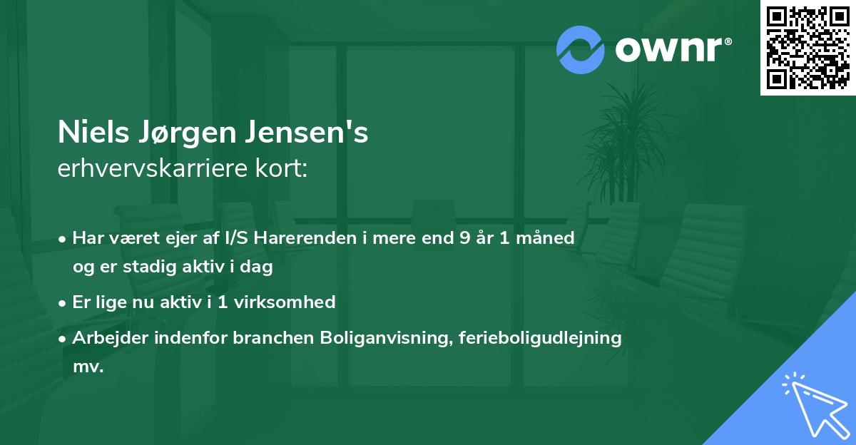 Niels Jørgen Jensen's erhvervskarriere kort