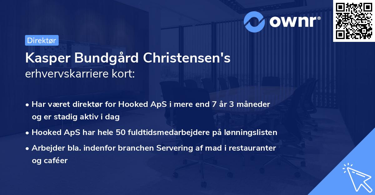 Kasper Bundgård Christensen's erhvervskarriere kort