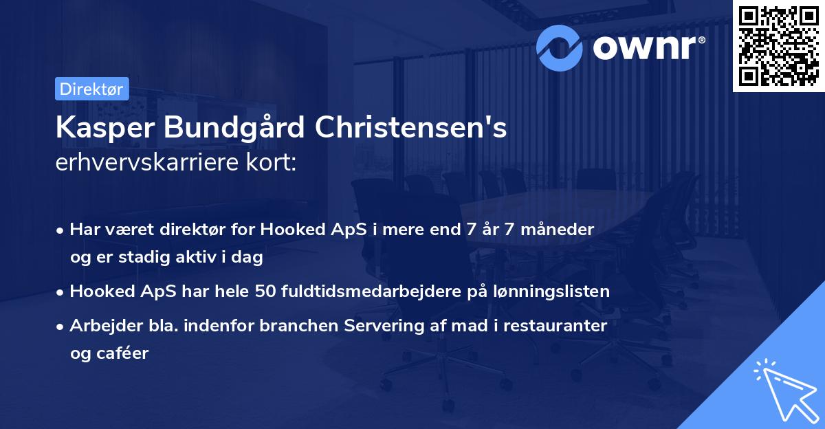 Kasper Bundgård Christensen's erhvervskarriere kort