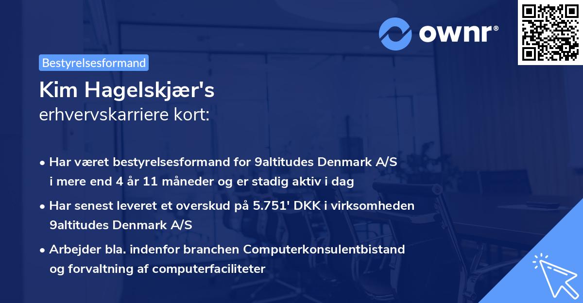 Kim Hagelskjær's erhvervskarriere kort