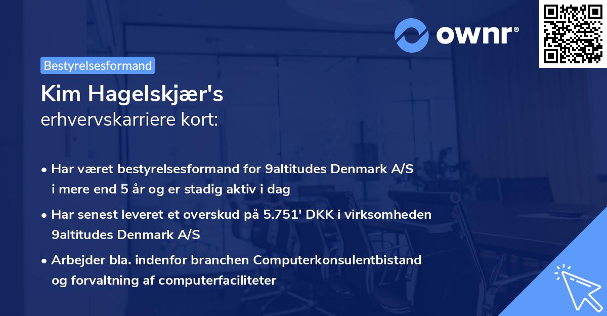Kim Hagelskjær's erhvervskarriere kort