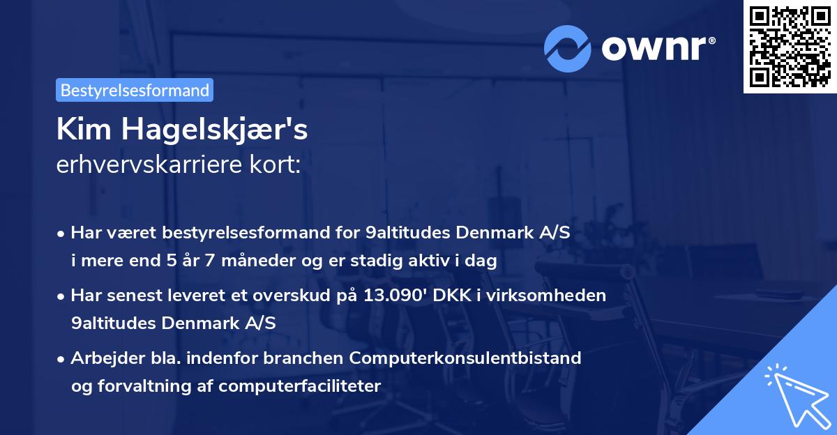 Kim Hagelskjær's erhvervskarriere kort