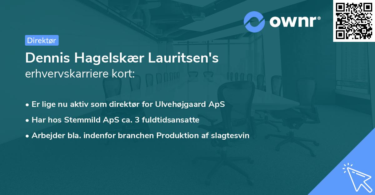 Dennis Hagelskær Lauritsen's erhvervskarriere kort