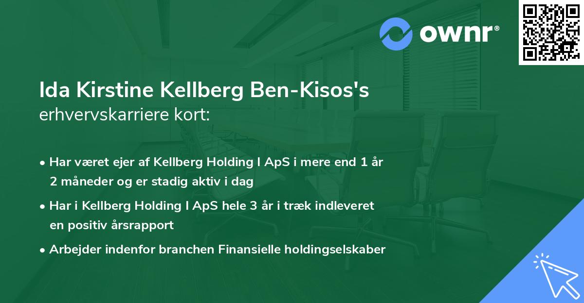 Ida Kirstine Kellberg Ben-Kisos's erhvervskarriere kort