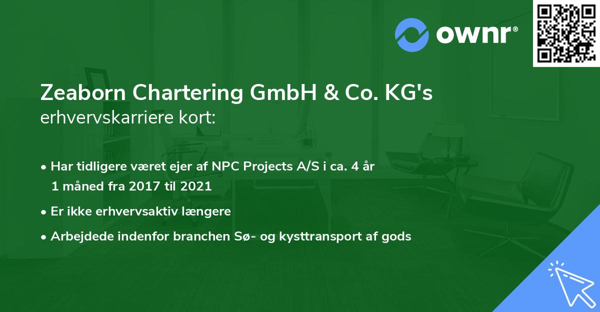 Zeaborn Chartering GmbH & Co. KG's erhvervskarriere kort