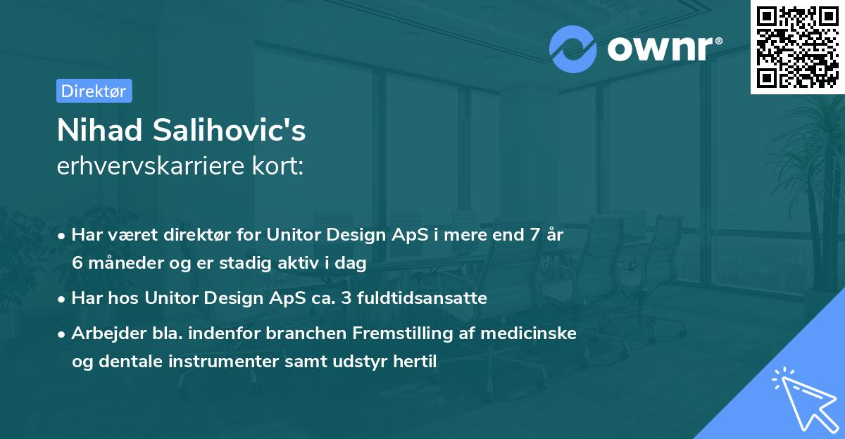 Nihad Salihovic's erhvervskarriere kort