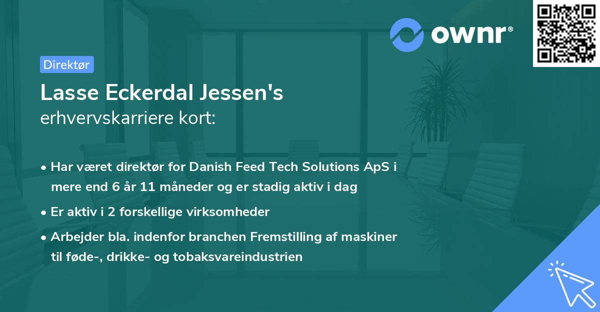 Lasse Eckerdal Jessen's erhvervskarriere kort