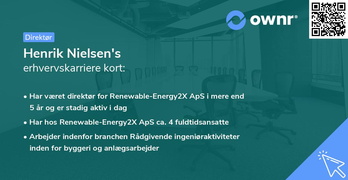 Henrik Nielsen's erhvervskarriere kort