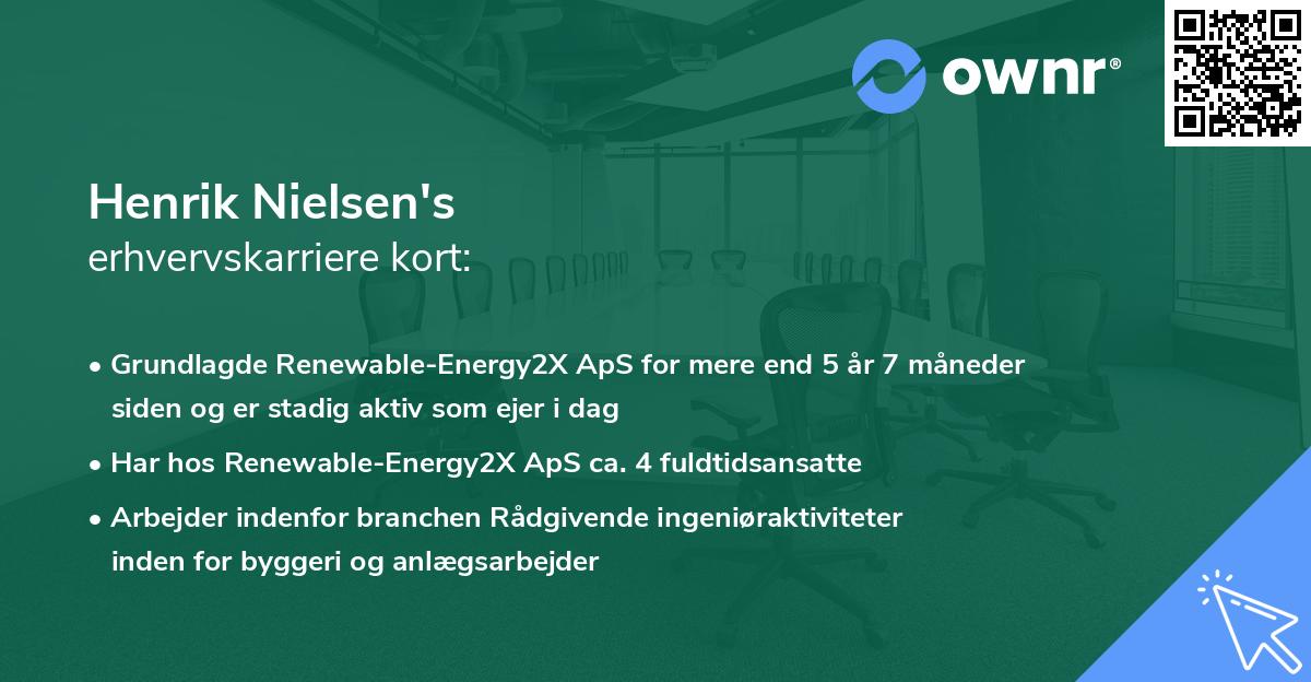 Henrik Nielsen's erhvervskarriere kort