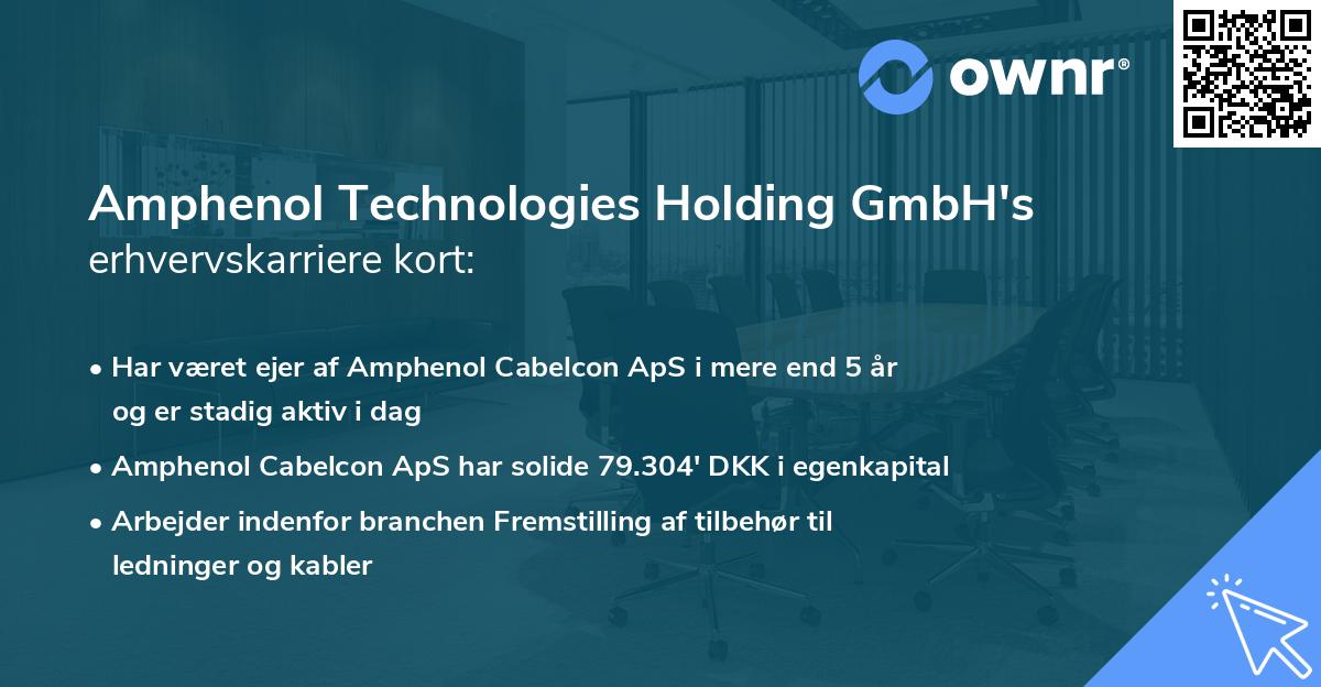 Amphenol Technologies Holding GmbH's erhvervskarriere kort