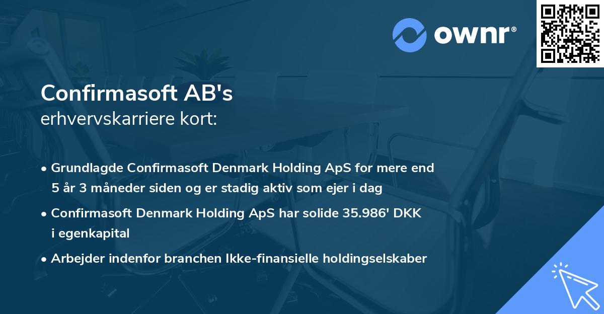 Confirmasoft AB's erhvervskarriere kort