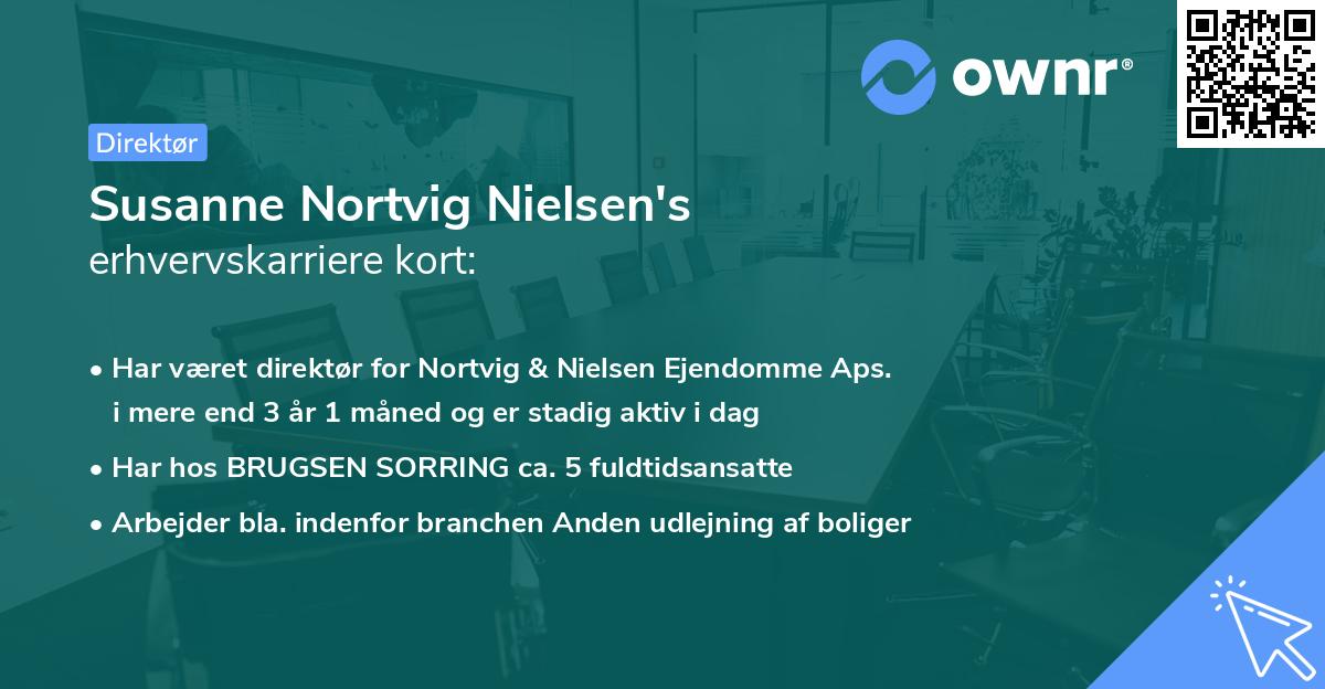 Susanne Nortvig Nielsen's erhvervskarriere kort