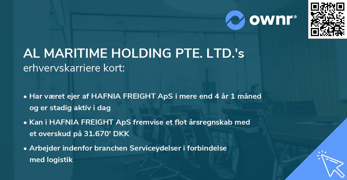 AL MARITIME HOLDING PTE. LTD.'s erhvervskarriere kort
