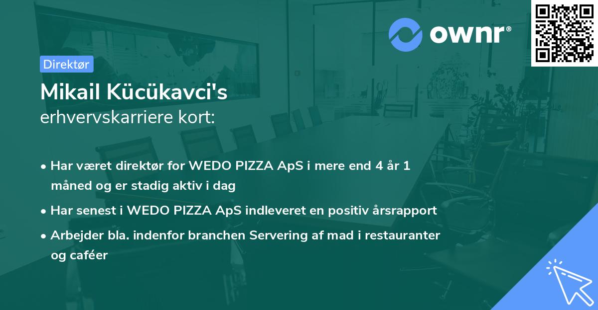 Mikail Kücükavci's erhvervskarriere kort