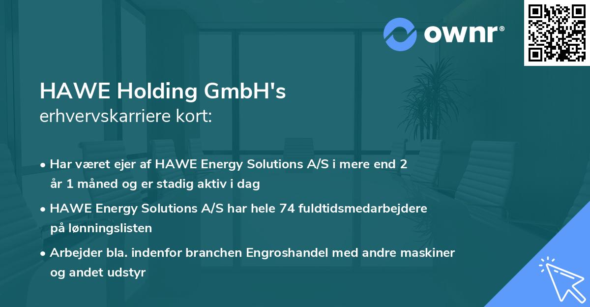 HAWE Holding GmbH's erhvervskarriere kort