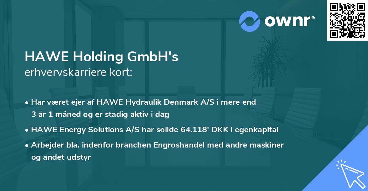 HAWE Holding GmbH's erhvervskarriere kort
