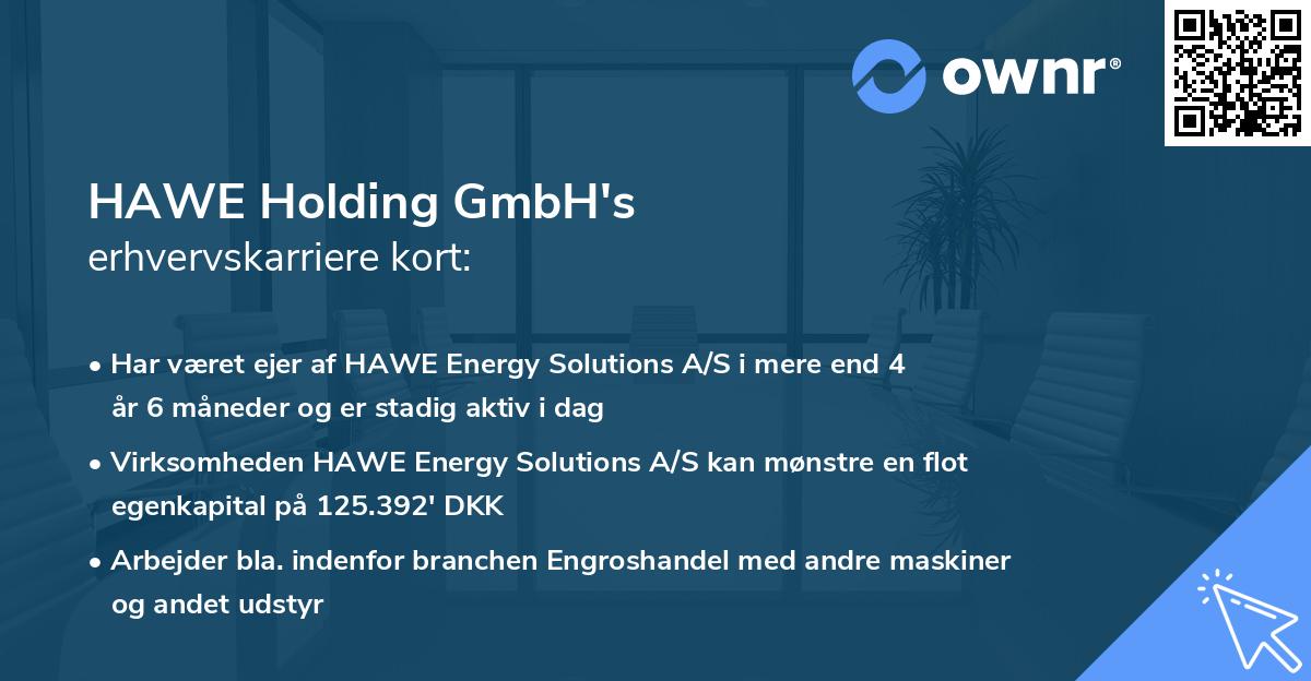 HAWE Holding GmbH's erhvervskarriere kort