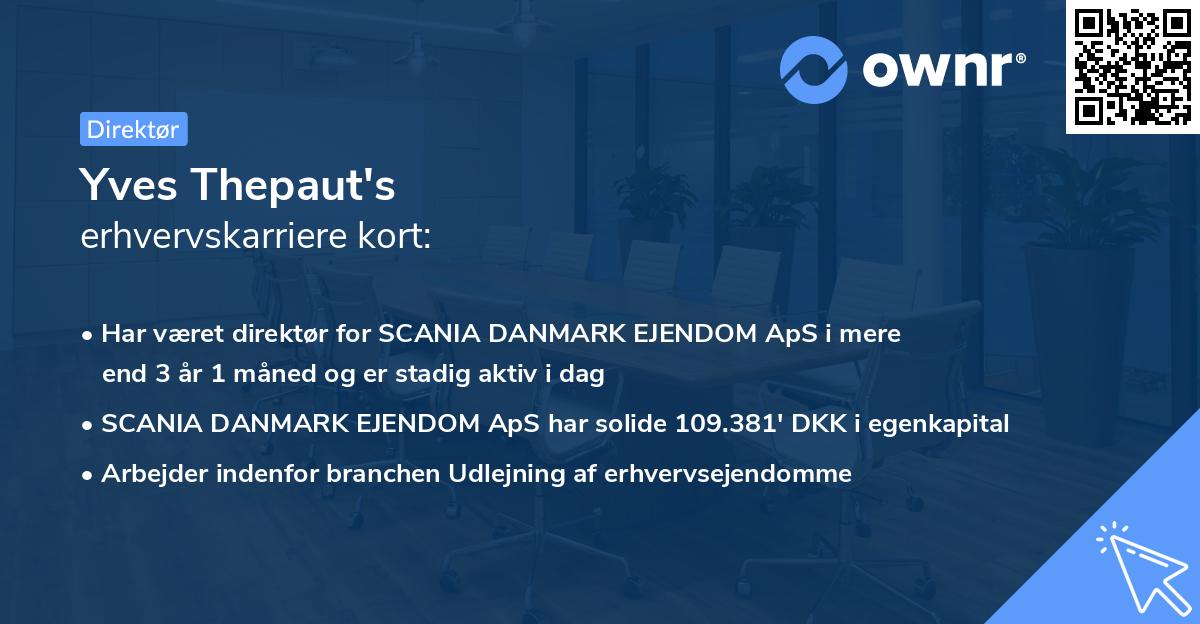 Yves Thepaut's erhvervskarriere kort