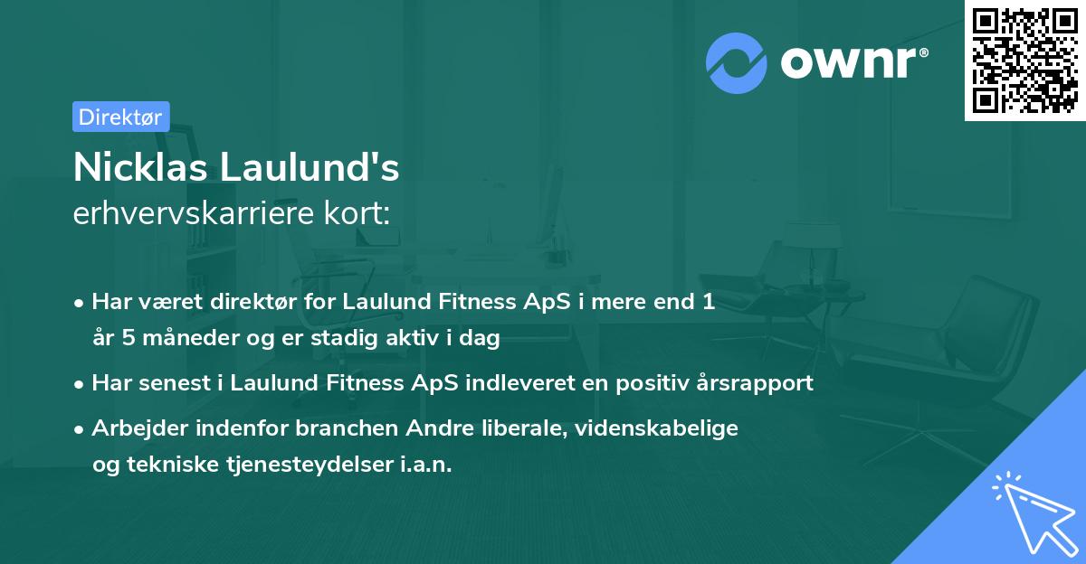 Nicklas Laulund's erhvervskarriere kort