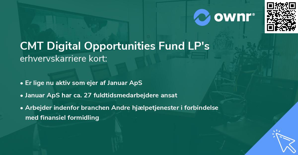 CMT Digital Opportunities Fund LP's erhvervskarriere kort