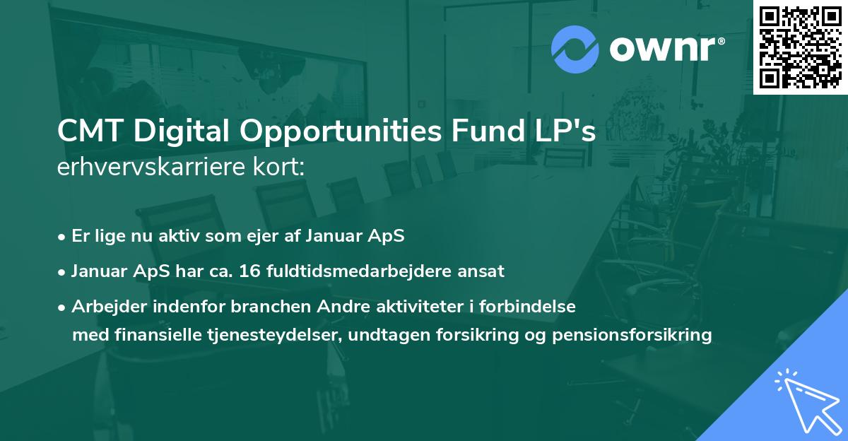 CMT Digital Opportunities Fund LP's erhvervskarriere kort
