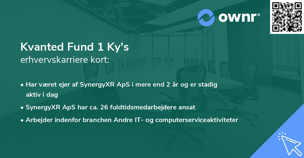 Kvanted Fund 1 Ky's erhvervskarriere kort