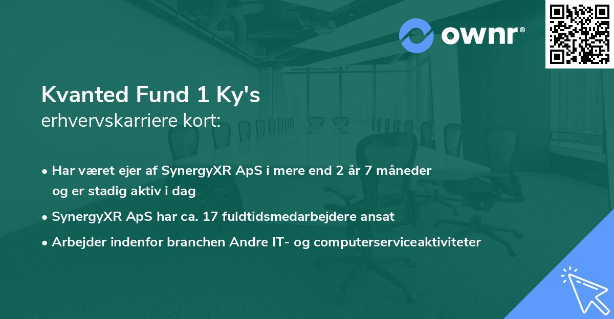 Kvanted Fund 1 Ky's erhvervskarriere kort