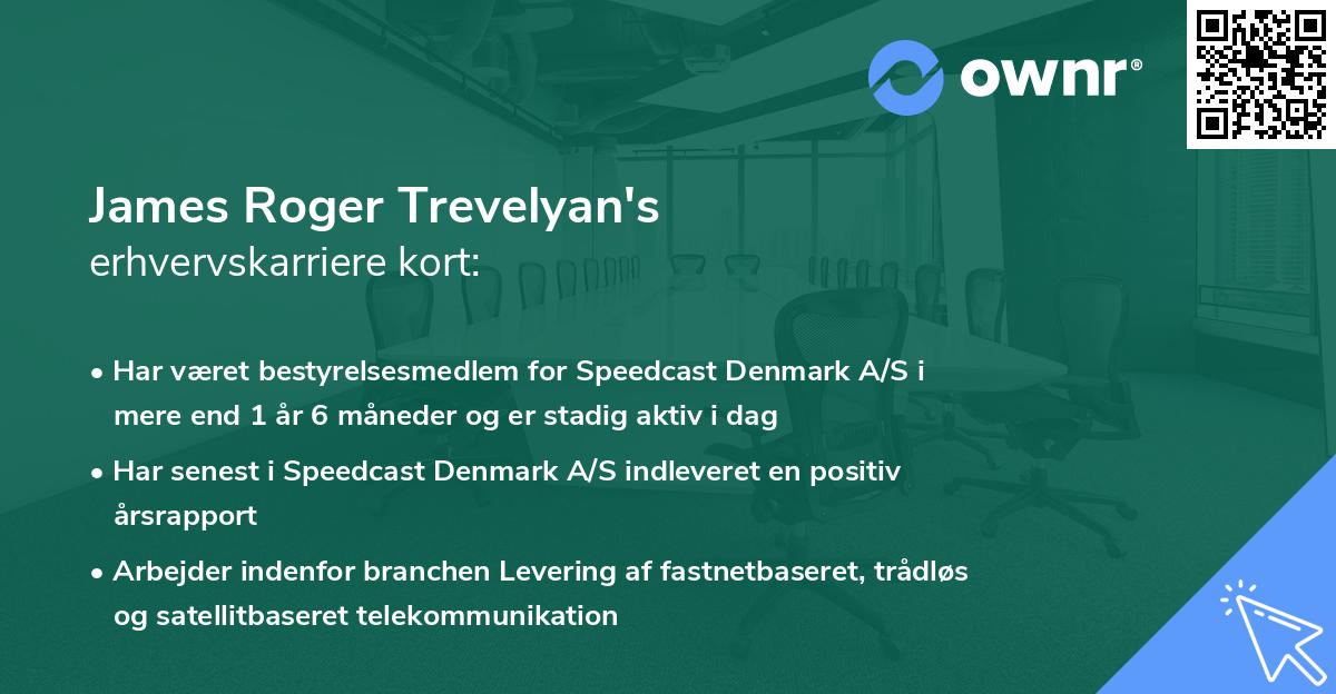 James Roger Trevelyan's erhvervskarriere kort