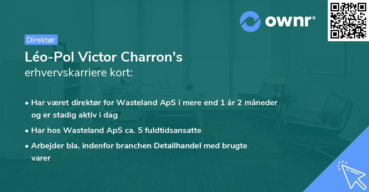 Léo-Pol Victor Charron's erhvervskarriere kort