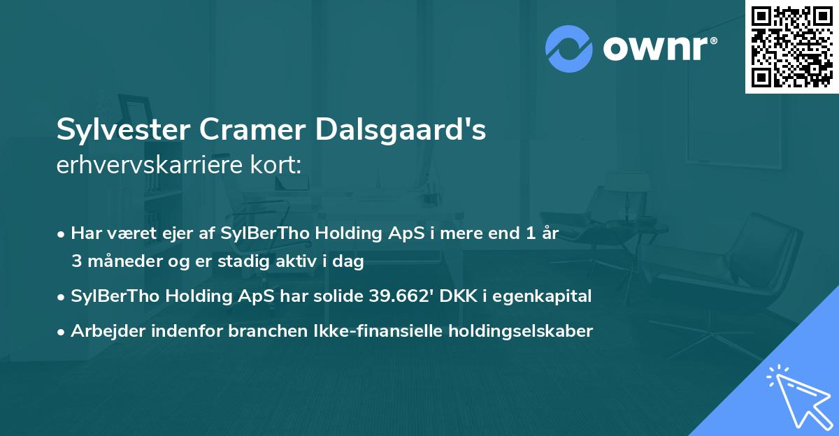 Sylvester Cramer Dalsgaard's erhvervskarriere kort