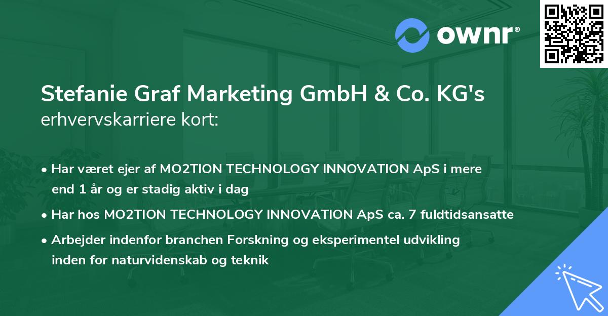 Stefanie Graf Marketing GmbH & Co. KG's erhvervskarriere kort