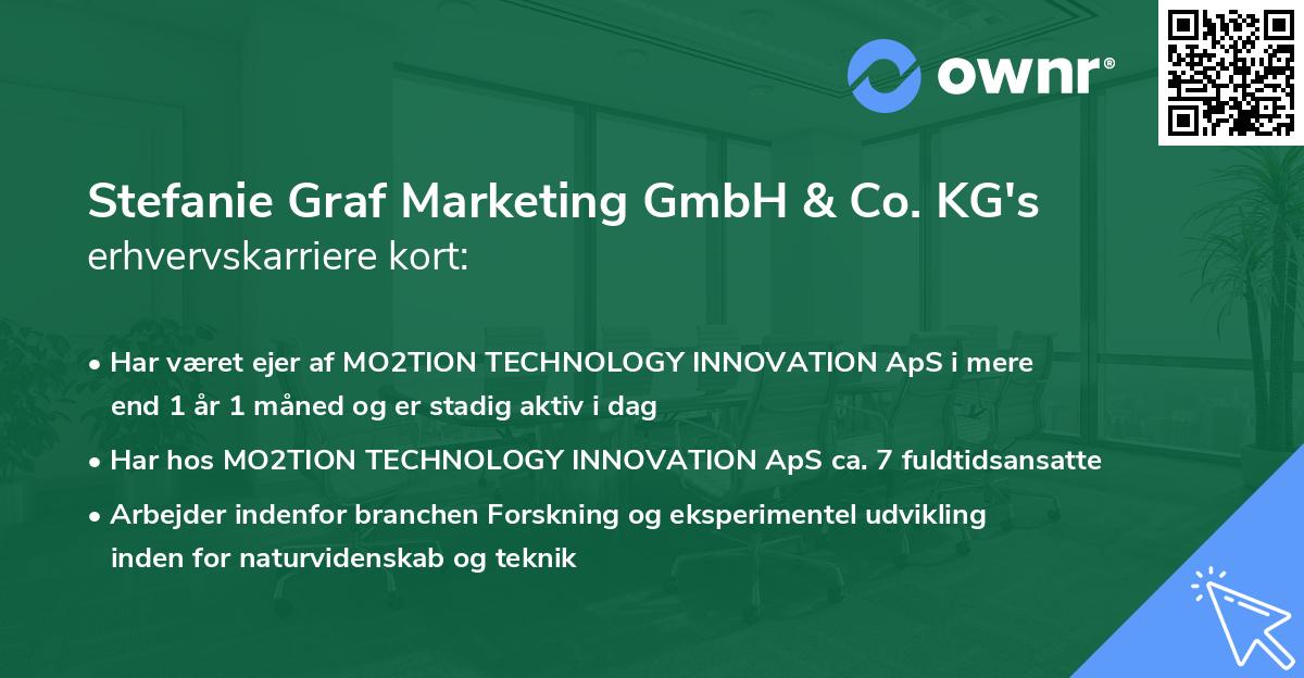 Stefanie Graf Marketing GmbH & Co. KG's erhvervskarriere kort