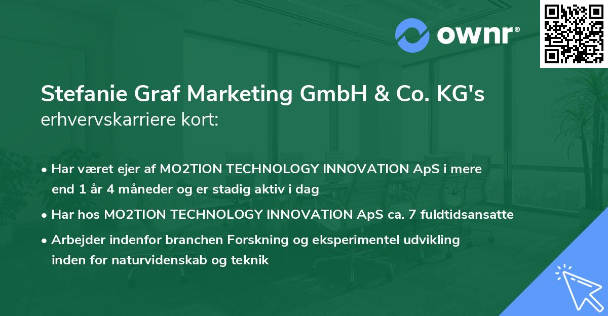 Stefanie Graf Marketing GmbH & Co. KG's erhvervskarriere kort