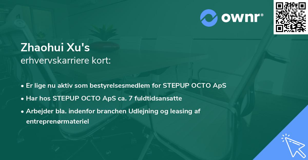 Zhaohui Xu's erhvervskarriere kort