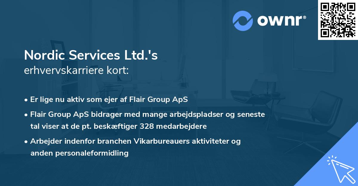 Nordic Services Ltd.'s erhvervskarriere kort