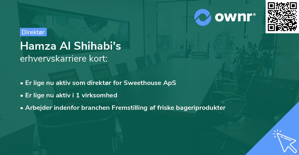 Hamza Al Shihabi's erhvervskarriere kort