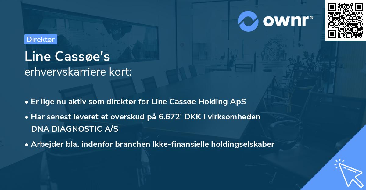 Line Cassøe's erhvervskarriere kort