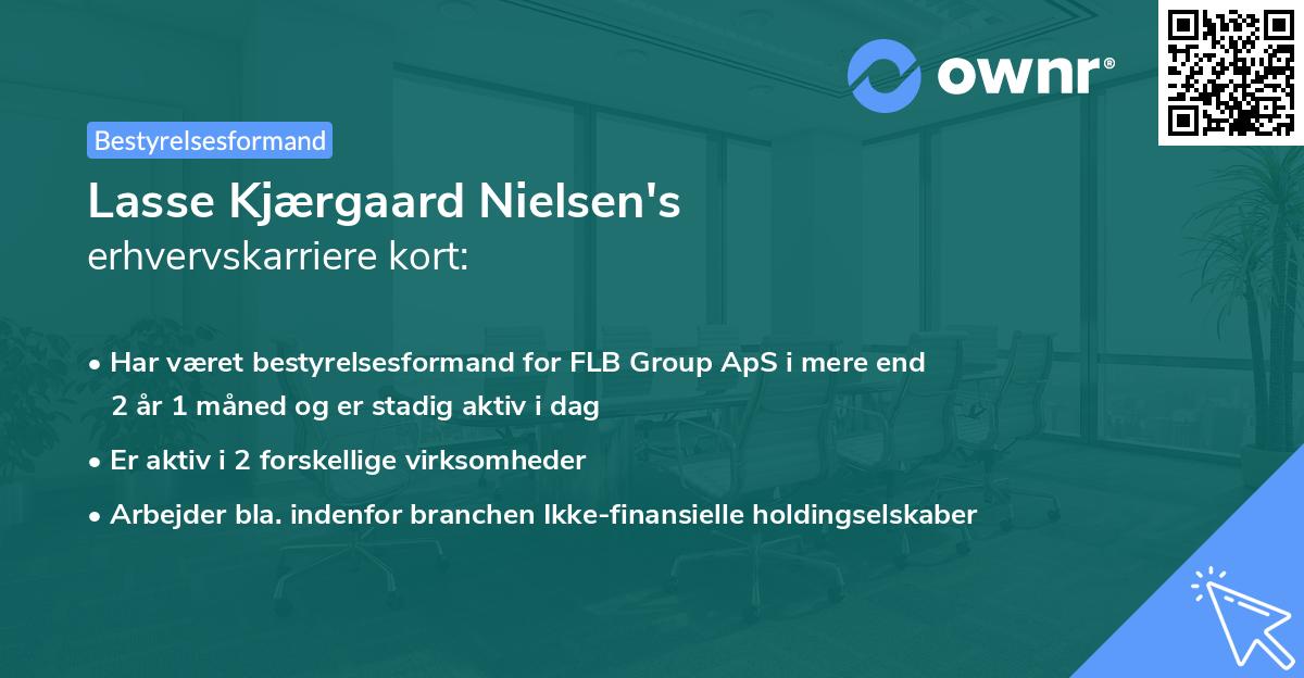 Lasse Kjærgaard Nielsen's erhvervskarriere kort