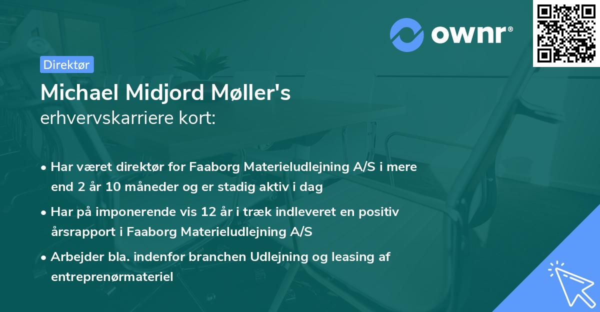 Michael Midjord Møller's erhvervskarriere kort