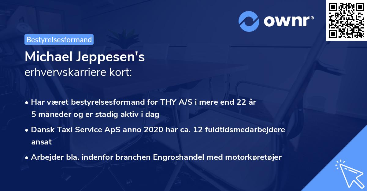 Michael Jeppesen's erhvervskarriere kort