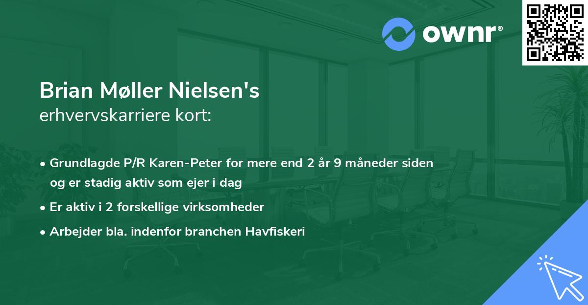 Brian Møller Nielsen's erhvervskarriere kort